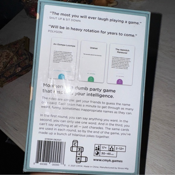 Monikers “Dumb party card game” funded with Kickstarter 2014 -full box o… - Picture 2 of 3